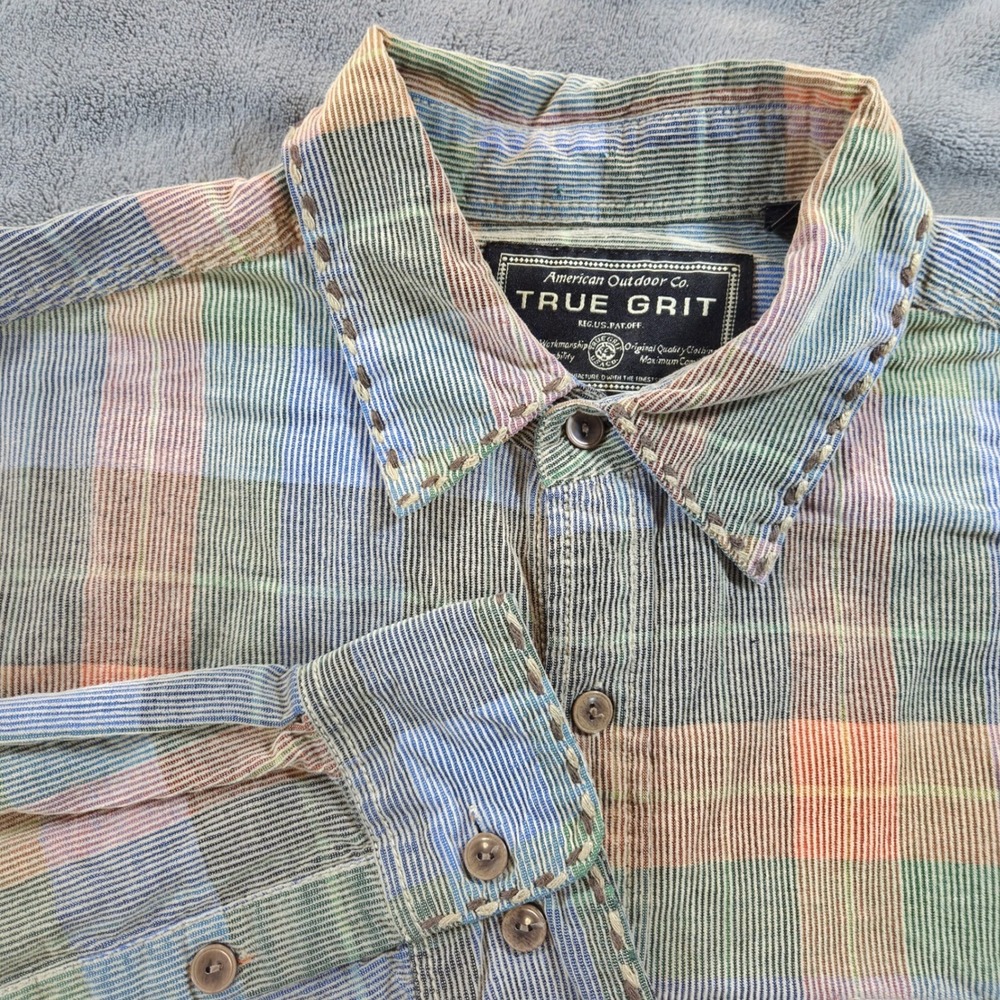True Grit American Outdoor Co Men's Large Tall Multicolor Cotton